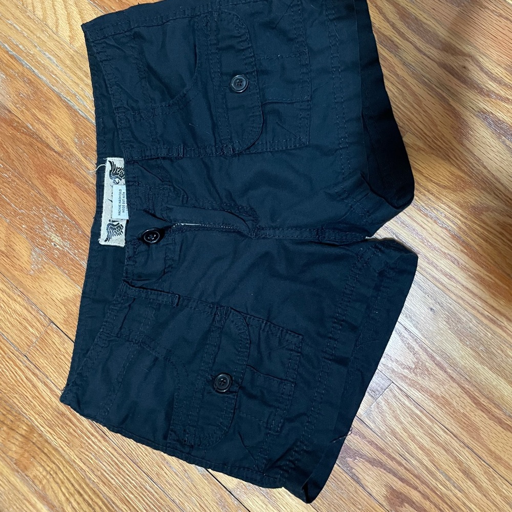 Black freestyle brand shorts size 5